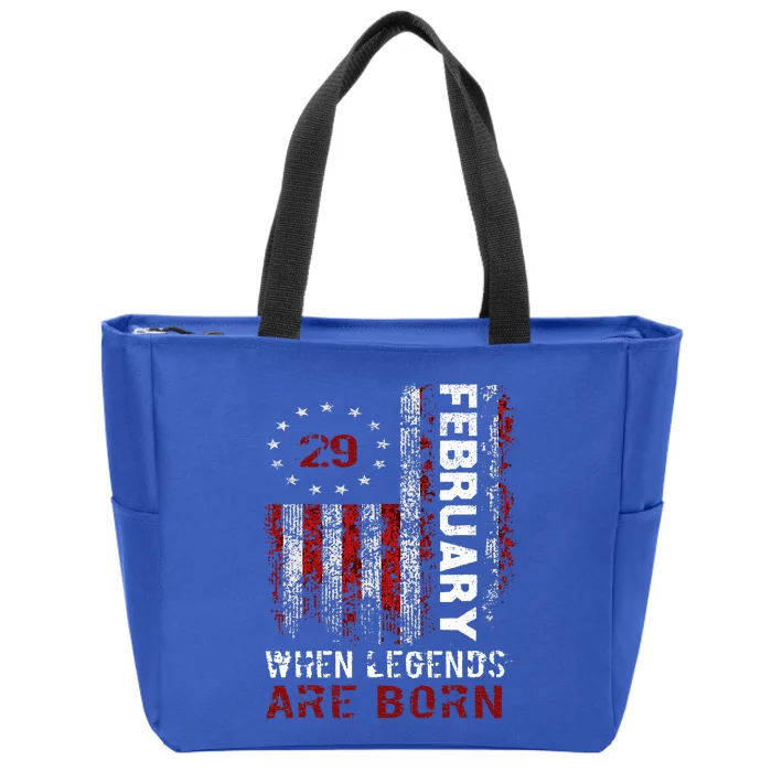 February 29 Birthday For Leap Year Zip Tote Bag