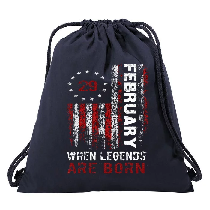 February 29 Birthday For Leap Year Drawstring Bag