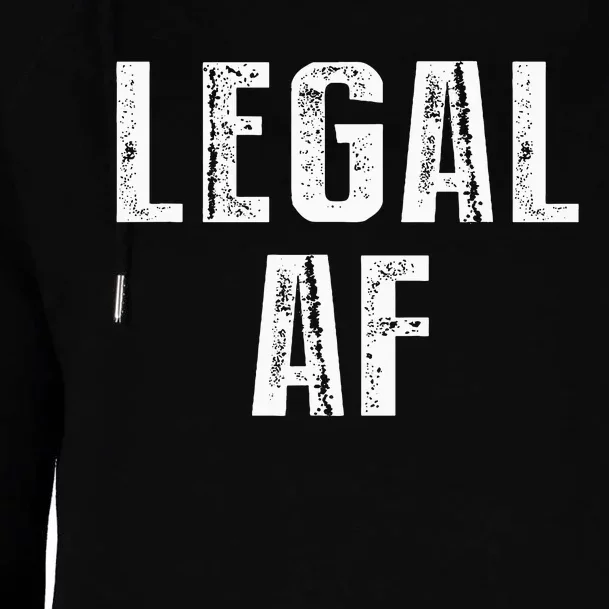 Funny 21st Birthday Gift Legal Af 21 Years Old Womens Funnel Neck Pullover Hood