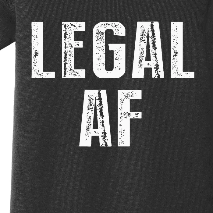 Funny 21st Birthday Gift Legal Af 21 Years Old Baby Bodysuit