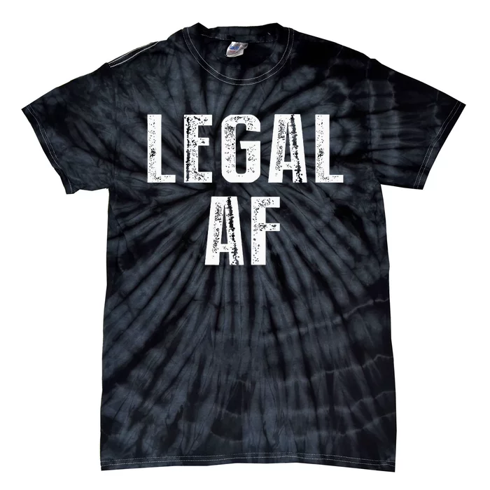 Funny 21st Birthday Gift Legal Af 21 Years Old Tie-Dye T-Shirt