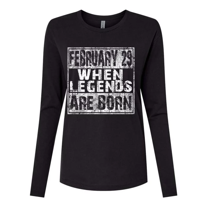 February 29 Birthday Cool Leap Year Womens Cotton Relaxed Long Sleeve T-Shirt