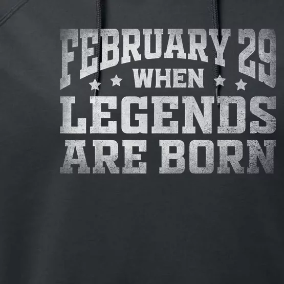 February 29 Birthday Leap Year For Cool Leap Day Performance Fleece Hoodie