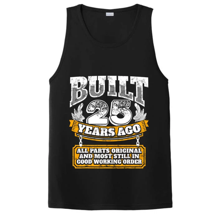 Funny 25th Birthday Gift BDay Gift Saying Age 25 Year Joke Performance Tank