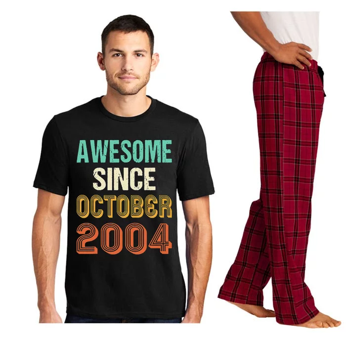 Funny 20th Birthday Awesome Since Oct 2004 Born In October Pajama Set