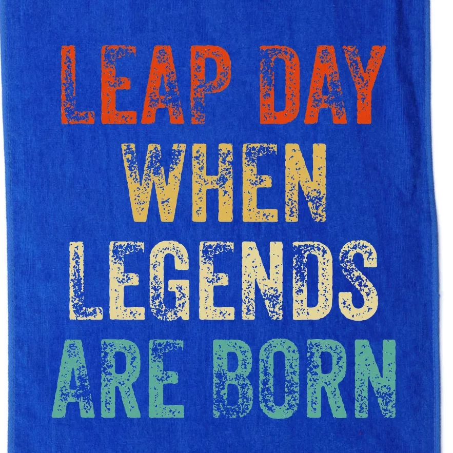 February 29 Birthday Cool Leap Year Platinum Collection Golf Towel