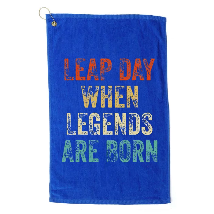 February 29 Birthday Cool Leap Year Platinum Collection Golf Towel