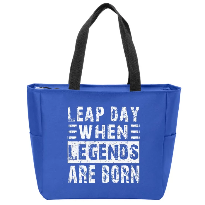 February 29 Birthday Cool Leap year Zip Tote Bag