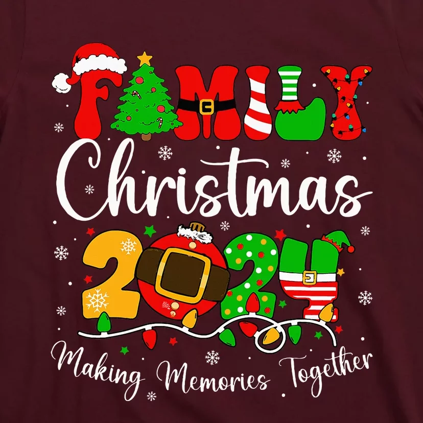 Family 2024 Christmas Matching Outfits Team Santa Elf Squad T-Shirt