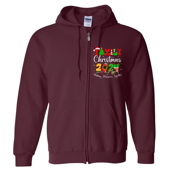 Family 2024 Christmas Matching Outfits Team Santa Elf Squad Full Zip Hoodie