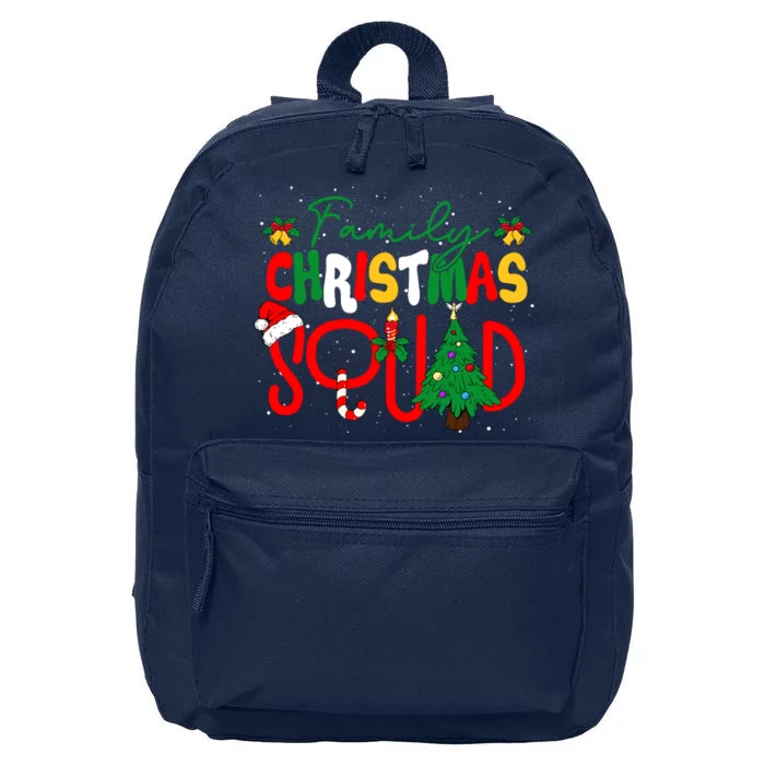 Family 2024 Christmas Matching Outfits Team Santa Elf Squad 16 in Basic Backpack