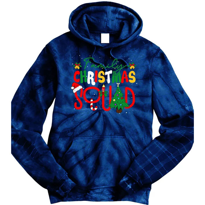 Family 2024 Christmas Matching Outfits Team Santa Elf Squad Tie Dye Hoodie