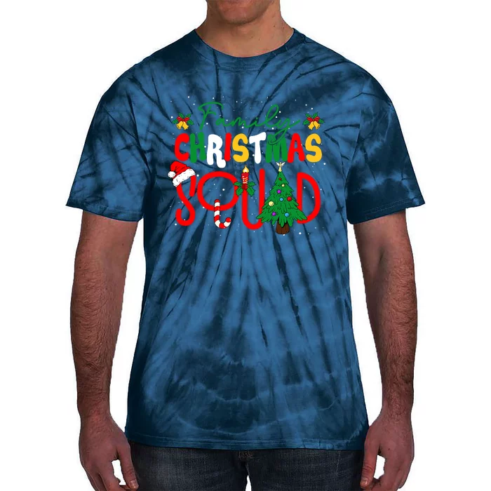 Family 2024 Christmas Matching Outfits Team Santa Elf Squad Tie-Dye T-Shirt