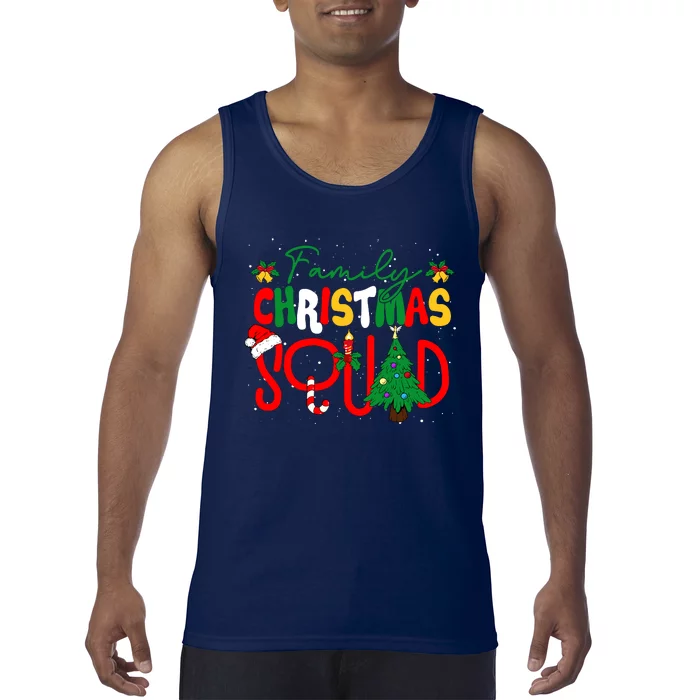 Family 2024 Christmas Matching Outfits Team Santa Elf Squad Tank Top