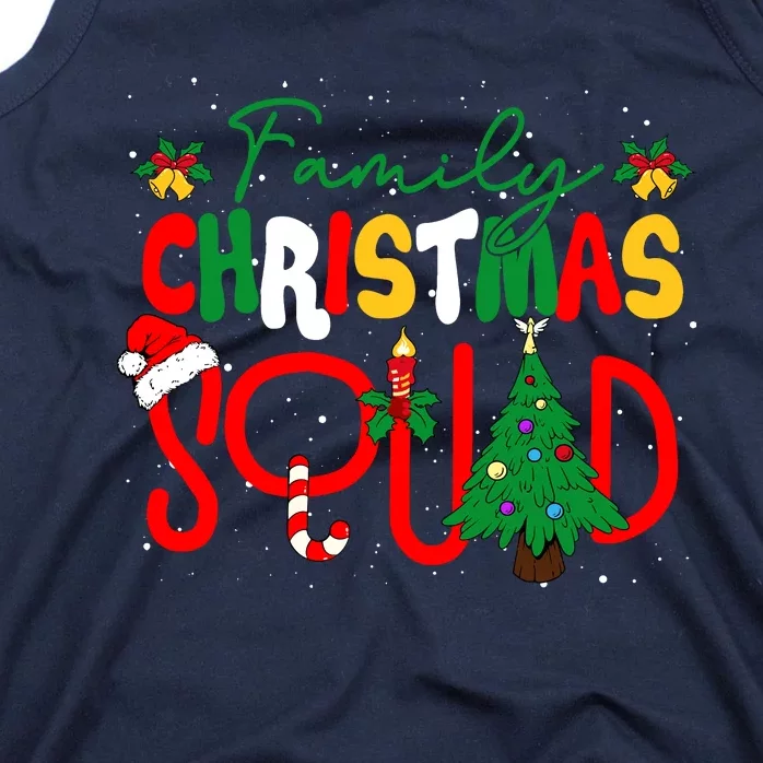 Family 2024 Christmas Matching Outfits Team Santa Elf Squad Tank Top