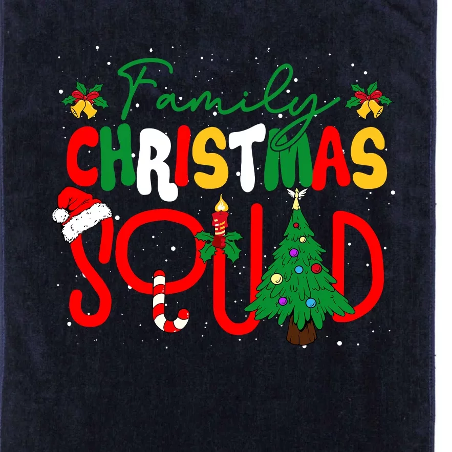 Family 2024 Christmas Matching Outfits Team Santa Elf Squad Platinum Collection Golf Towel