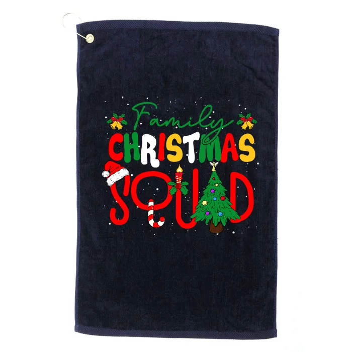 Family 2024 Christmas Matching Outfits Team Santa Elf Squad Platinum Collection Golf Towel