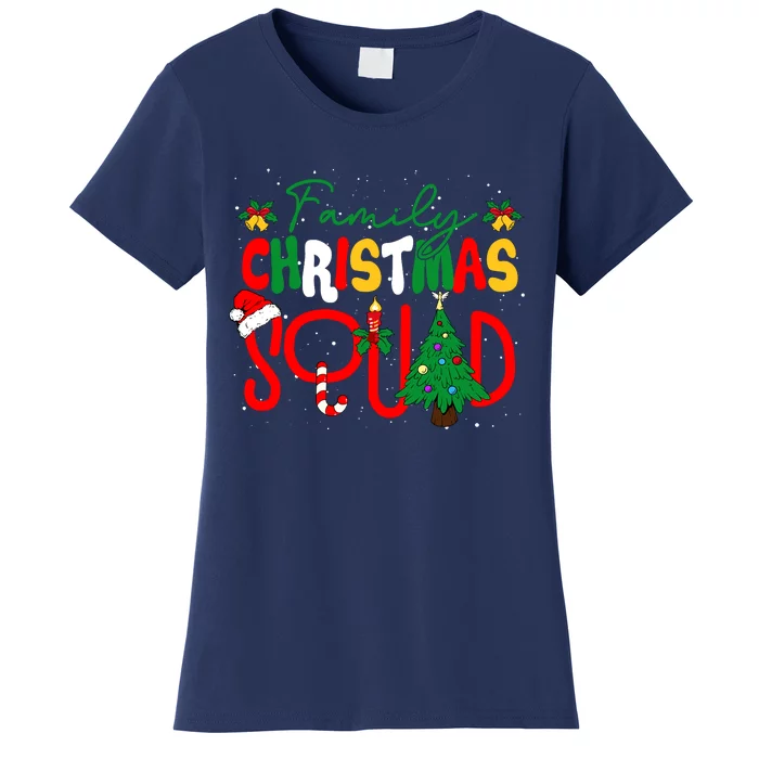 Family 2024 Christmas Matching Outfits Team Santa Elf Squad Women's T-Shirt