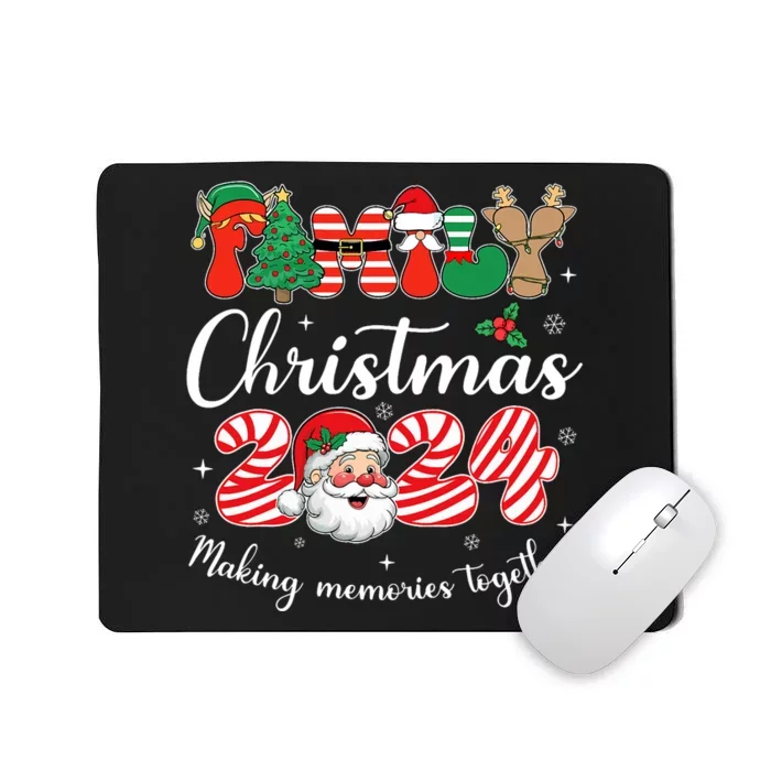 Family 2024 Christmas Matching Outfits Team Santa Elf Squad Mousepad