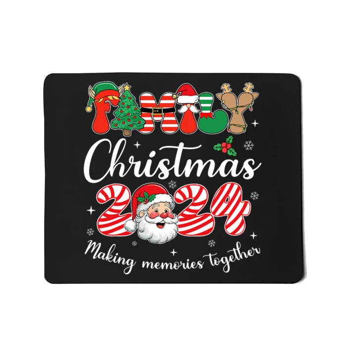 Family 2024 Christmas Matching Outfits Team Santa Elf Squad Mousepad