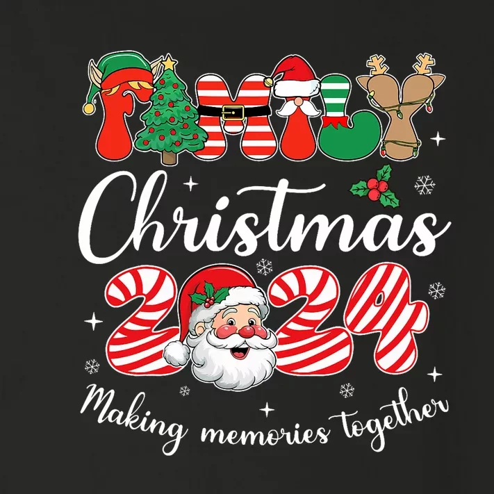 Family 2024 Christmas Matching Outfits Team Santa Elf Squad Toddler Long Sleeve Shirt