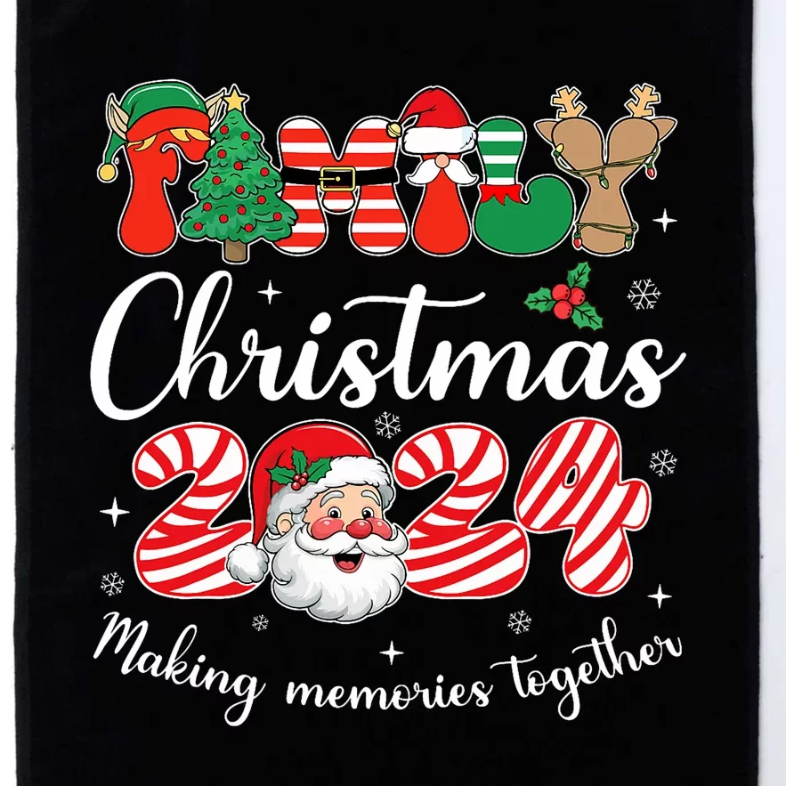 Family 2024 Christmas Matching Outfits Team Santa Elf Squad Platinum Collection Golf Towel