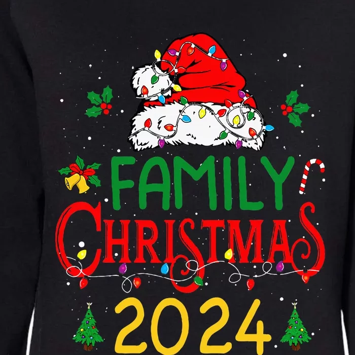 Family 2024 Christmas Matching Outfits Team Santa Elf Squad Womens California Wash Sweatshirt