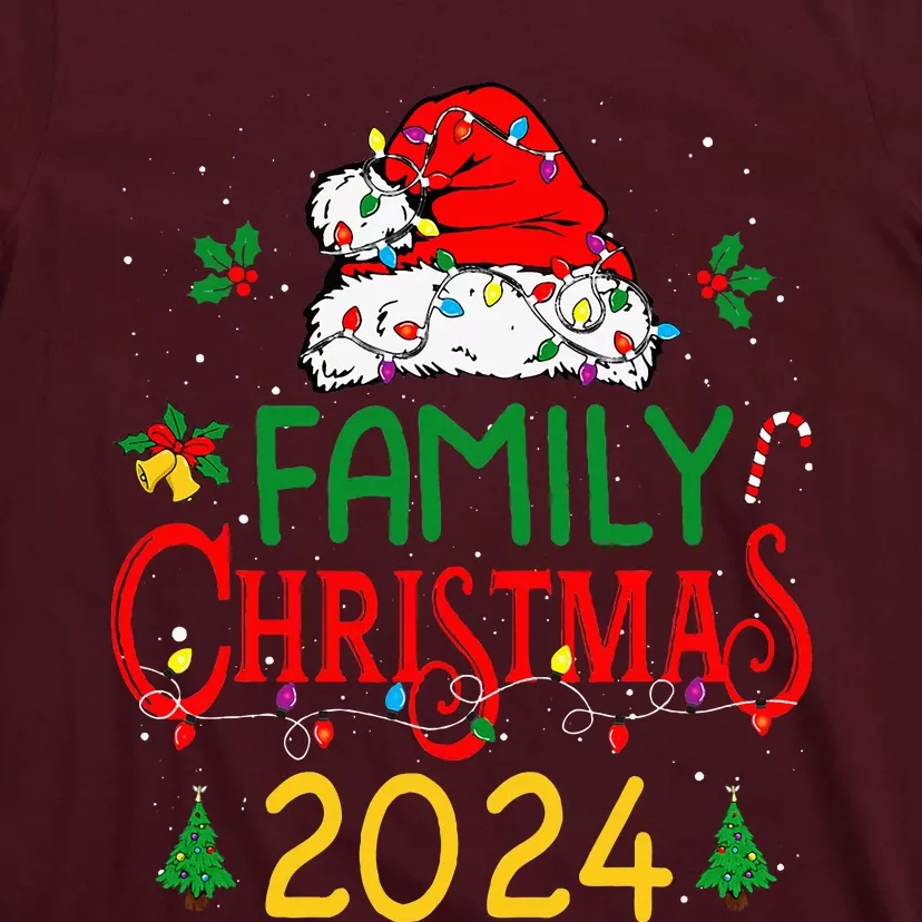 Family 2024 Christmas Matching Outfits Team Santa Elf Squad T-Shirt