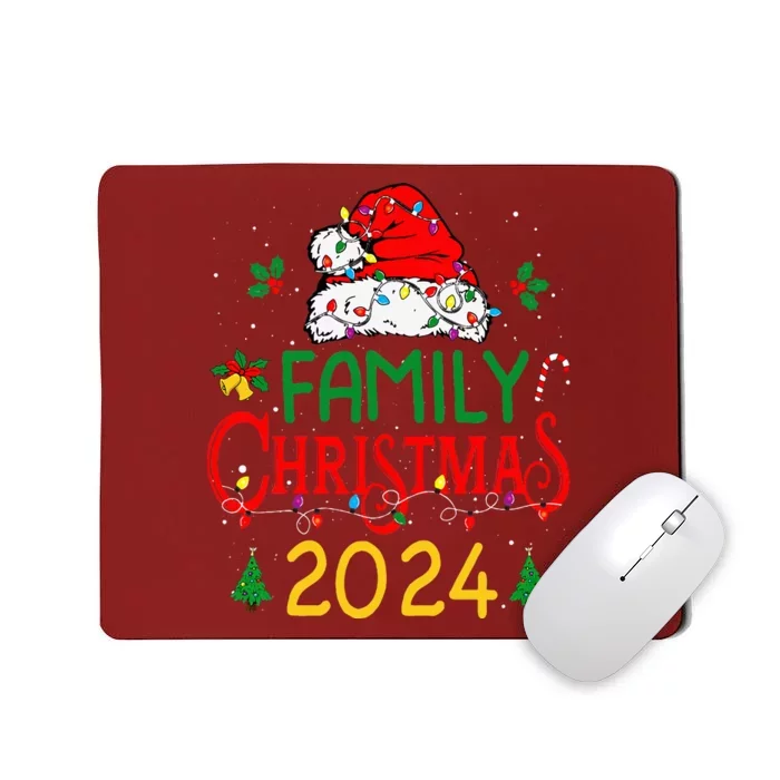 Family 2024 Christmas Matching Outfits Team Santa Elf Squad Mousepad