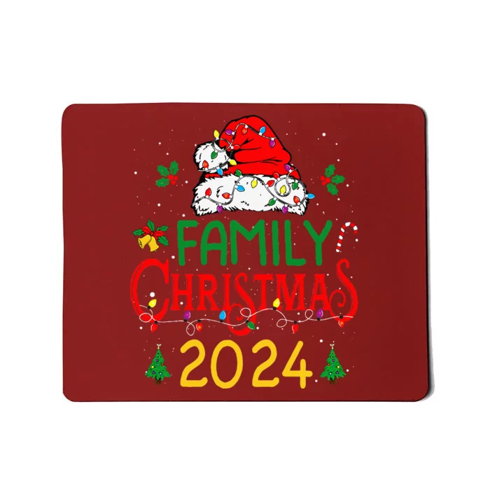 Family 2024 Christmas Matching Outfits Team Santa Elf Squad Mousepad