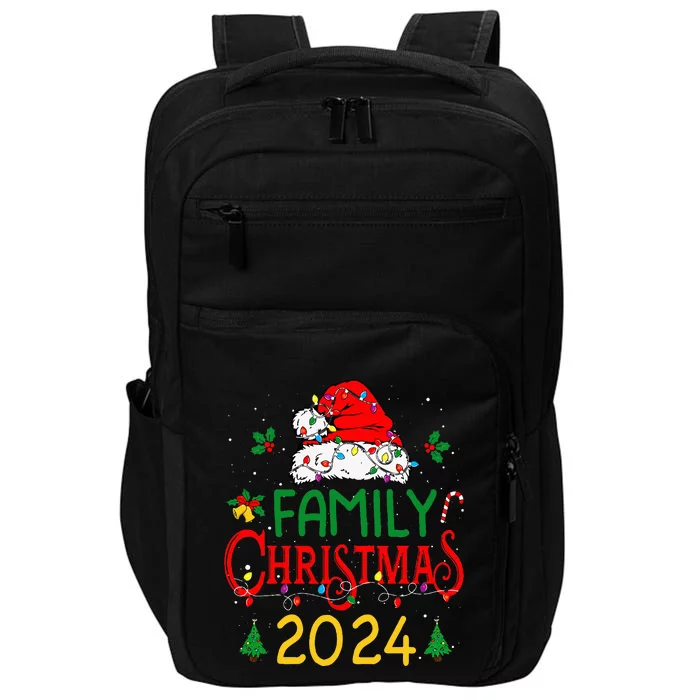 Family 2024 Christmas Matching Outfits Team Santa Elf Squad Impact Tech Backpack