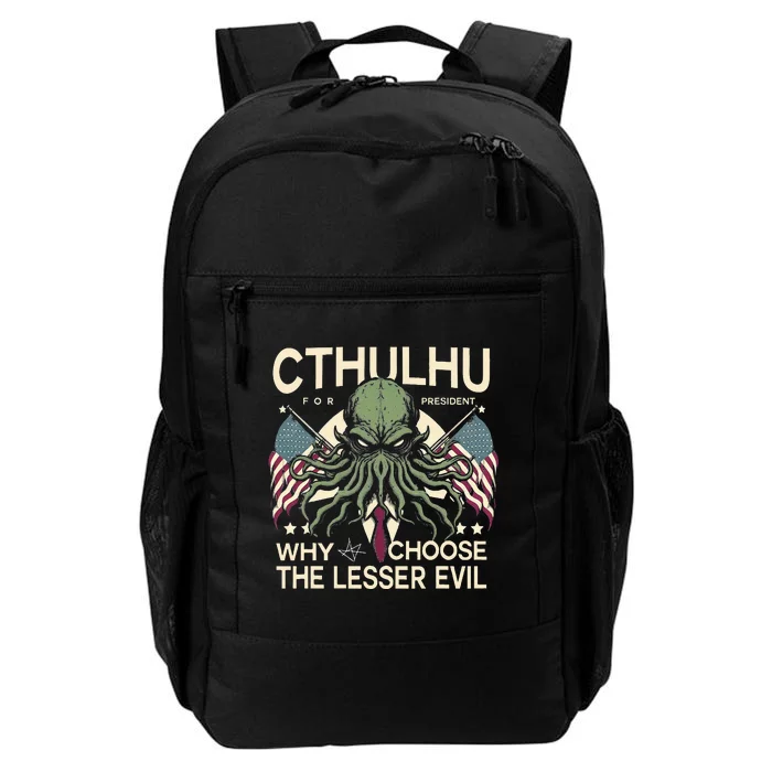 Funny 2024 elections Cthulhu for President Daily Commute Backpack