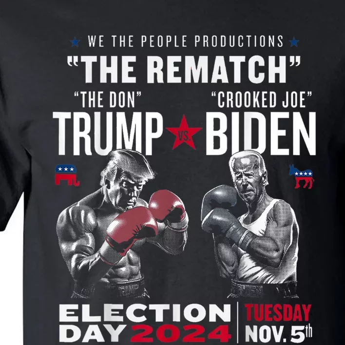 Funny 2024 Election Trump Vs Biden Debate Tall T-Shirt