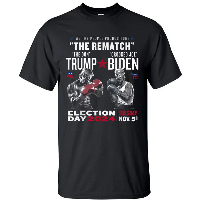 Funny 2024 Election Trump Vs Biden Debate Tall T-Shirt