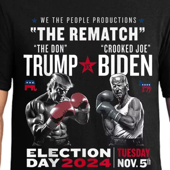 Funny 2024 Election Trump Vs Biden Debate Pajama Set