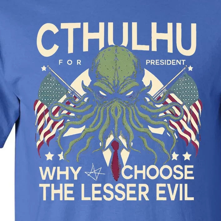 Funny 2024 elections Cthulhu for President Tall T-Shirt