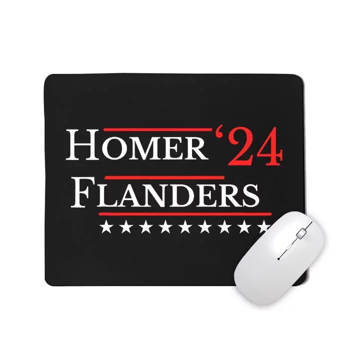 Funny 2024 Election Homer Flanders Funny Election Pairings Mousepad