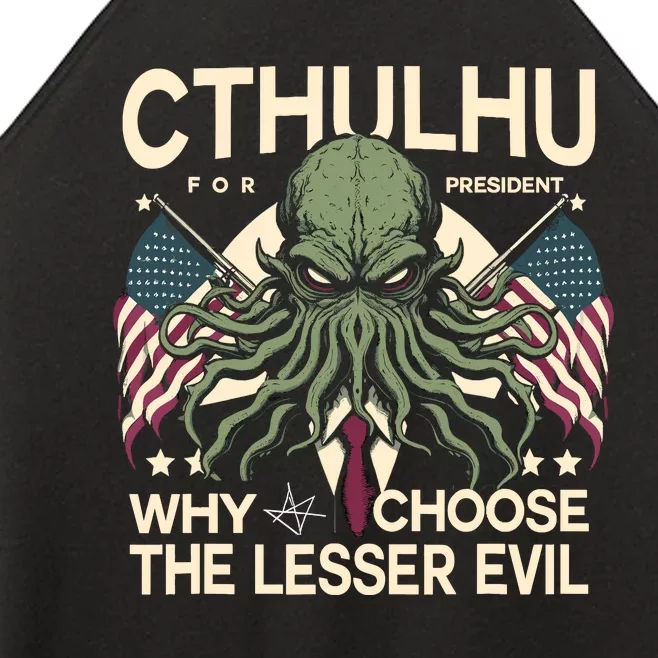 Funny 2024 Elections Cthulhu For President Women’s Perfect Tri Rocker Tank