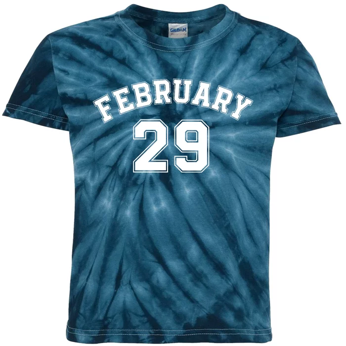 February 29 Forever Young Leap Day Leap Year 02 29 I’M A Leap Year Baby Kids Tie-Dye T-Shirt