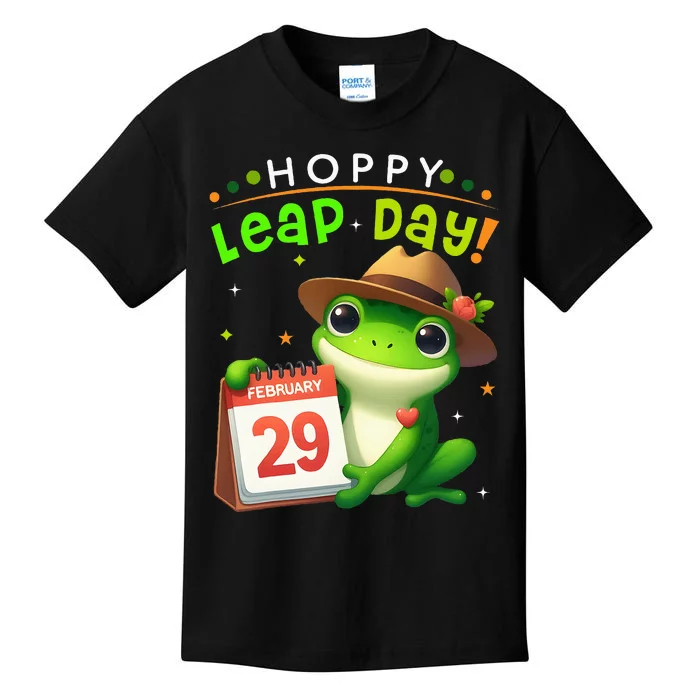 February 29th Funny Frog Leap Day Matching Leap Year 2024 Kids T-Shirt