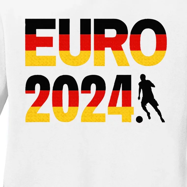 Football 2024 Fan Art Germany Ladies Long Sleeve Shirt