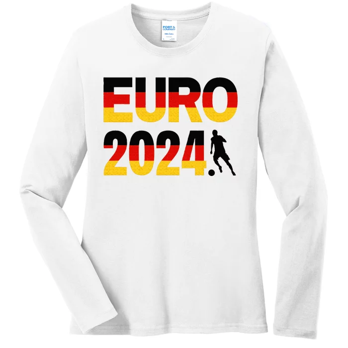 Football 2024 Fan Art Germany Ladies Long Sleeve Shirt