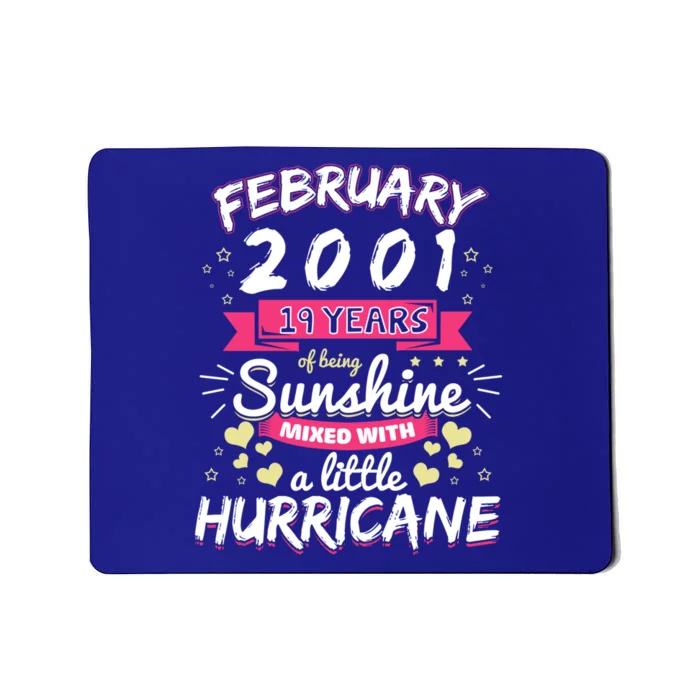 February 2001 Girl 19 Years Being Sunshine Mixed Hurricane Gift Mousepad