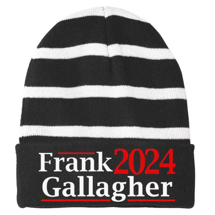 frank 2024 gallagher Striped Beanie with Solid Band