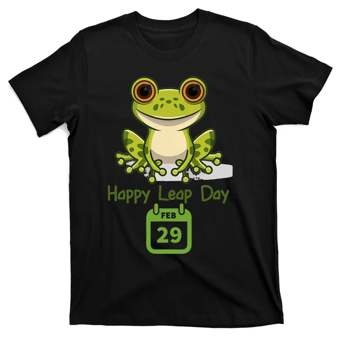 February 29th Leap Day Frog Cute Matching Leap Year 2024 T-Shirt