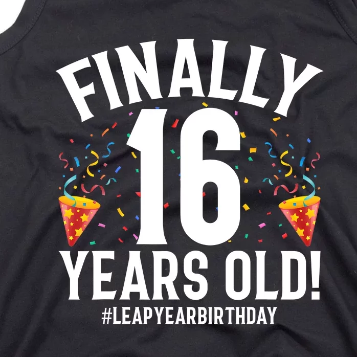 Feb 29th Leap Year 2024 16 Years Old Birthday Party Gifts Tank Top