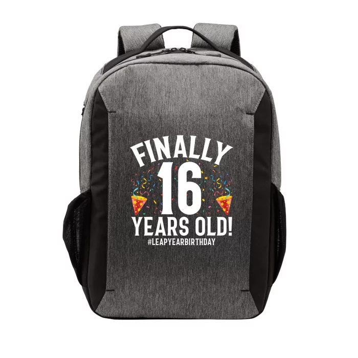 Feb 29th Leap Year 2024 16 Years Old Birthday Party Gifts Vector Backpack