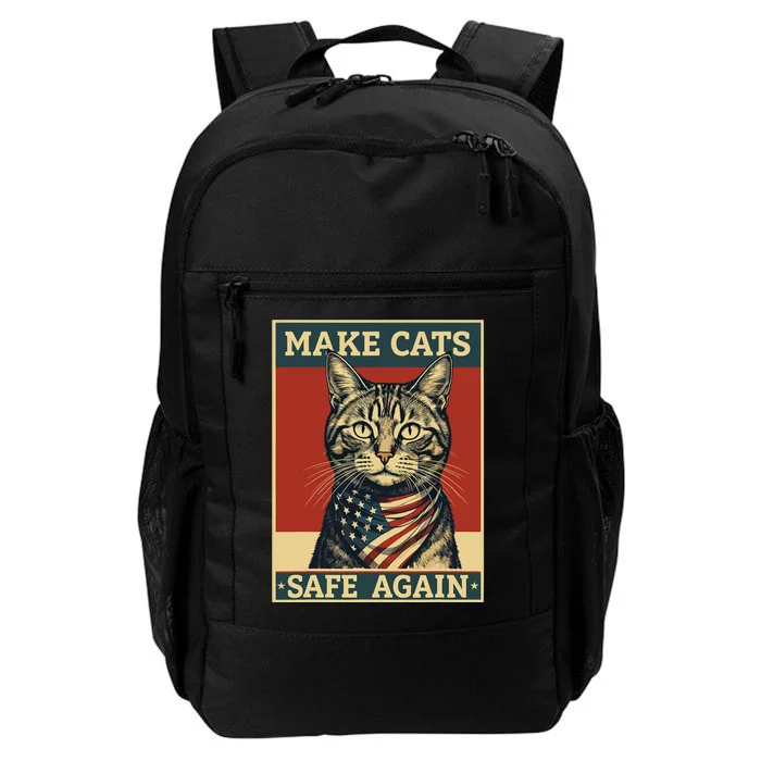 Funny 2024 Presidential Election Make Cats Safe Again Daily Commute Backpack