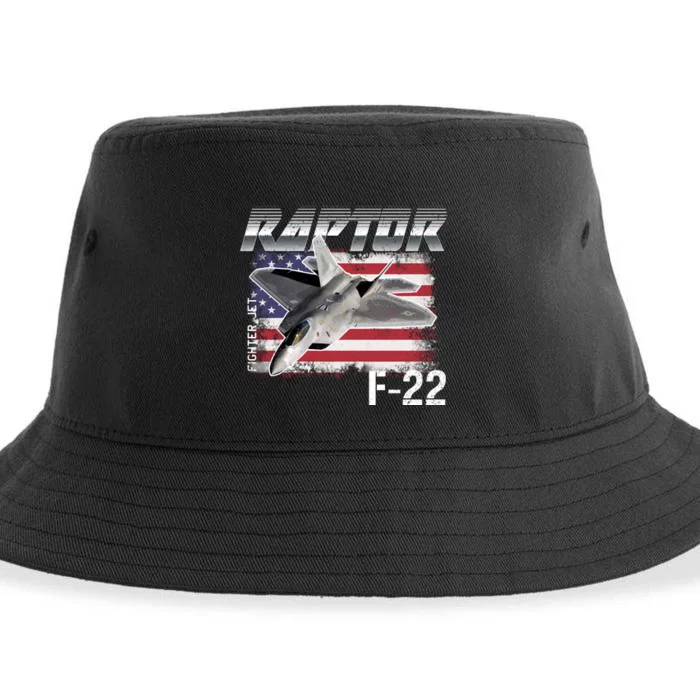 F 22 Raptor Stealth Sustainable Bucket Hat