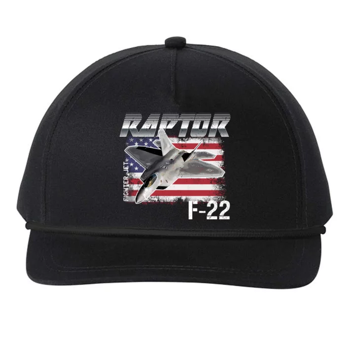 F 22 Raptor Stealth Snapback Five-Panel Rope Hat